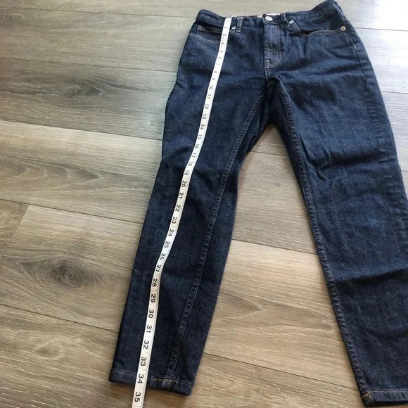 Everlane Dark Wash Denim High Rise Skinny Ankle Size 26 - Picture 3 of 11